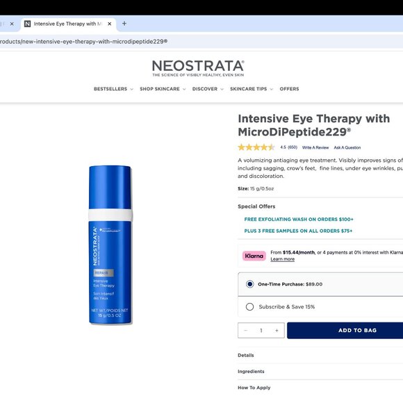 Neostrata Intensive Eye Therapy with MicroDiPeptide229® - Picture 4 of 4